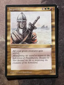 *** LEGENDS Jacques le Vert *** NM-Mint Beauty! - DUTY FREE - Vintage Magic MtG - Image 1