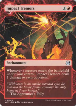 Impact Tremors U Wilds of Eldraine: Enchanting Tales 44 NM - Image 1