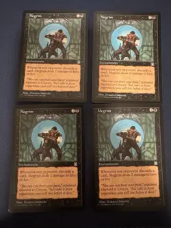 MTG - Magic The Gathering - Megrim X 4 - Stronghold - NP/NM! - Image 1