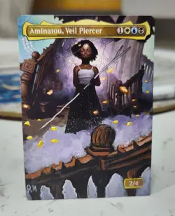 Aminatou, Veil Piercer MTG Alter Art EDH Commander Magic The Gathering - Image 1