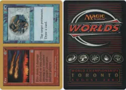 4x Fire // Ice - Jan Tomcani - 2001 ~ Lightly Played World Championship S MTG Ma - Image 1