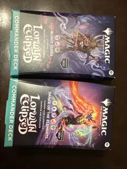 Magic the Gathering Lorwyn Eclipsed Commander Set x2 - Image 1