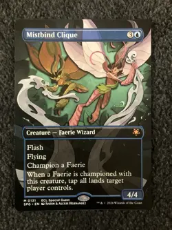 Magic The Gathering MTG - Mistbind Clique (Borderless) - Lorwyn Special Guests - Image 1