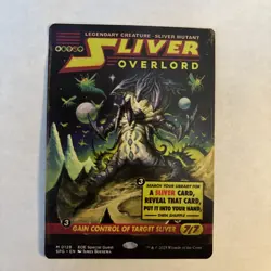 Sliver Overlord X1 Mtg Edge Of Eternities Nm Borderless Showcase Special Guest - Image 1