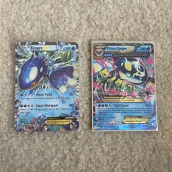Pokemon TCG Kyogre EX & Primal Kyogre EX Foil XY Primal Clash 2 Card Lot - Image 1