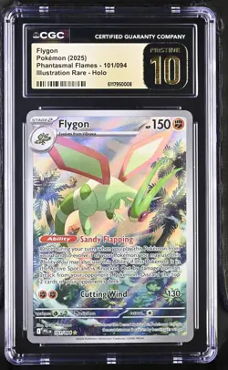Flygon 101/094 CGC PRISTINE 10 - 2025 Pokemon ME Phantasmal Flames IR - Image 1