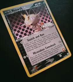 Pokemon Rocket's Meowth- #46/109- EX Team Rocket Returns- Reverse Holo-M/NM. - Image 4