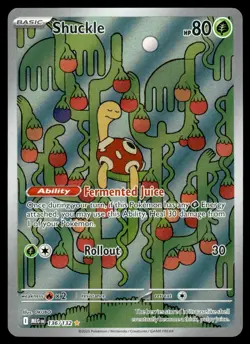 2023 Pokemon - Mega Evolution - NM - Shuckle Special Illustration Rare #198/132 - Image 1