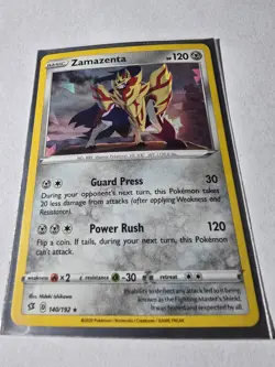 Zamazenta 140/192 Rebel Clash Cracked Ice Holo Rare Promo Pokemon TCG NM/MT - Image 1
