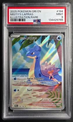 Pokemon 2025 Misty's Lapras #194 PSA 9 MINT -- USA SHIPPING ONLY - Image 1