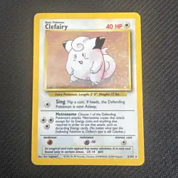 Pokemon TCG - Clefairy - 5/102 - Holo Rare - Base Set Unlimited - Image 1