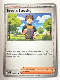Brock’s Scouting 146/159 Uncommon Trainer Journey Together Pokemon Near Mint NM - Image 1