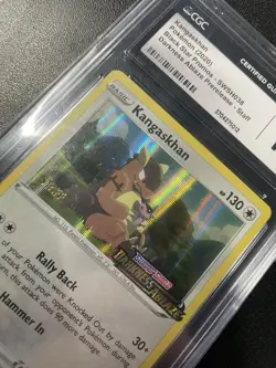 Pokemon Kangaskhan Prerelease STAFF PROMO SWSH038 SWSH Promo Holo CGC 10 - Image 2