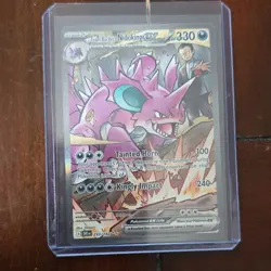 Pokemon Team Rocket's Nidoking EX 330 HP Rare DR1 Full Art Holo Card - Image 1