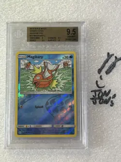 BGS 9.5 GEM Mint Magikarp Reverse Holo - 15/68 - Hidden Fates Pokemon 2019 - Image 1