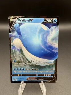 Pokemon Card Wailord V 013/073 Champions Path Holo Ultra Rare NM - Image 1