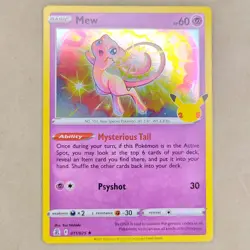 Mew Holofoil 011/025 Holo Rare Celebrations NM Near Mint - Image 1