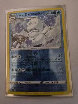 Galarian Darmanitan Pokemon Darkness Ablaze Reverse Holo #044/189 NM/MT - Image 1