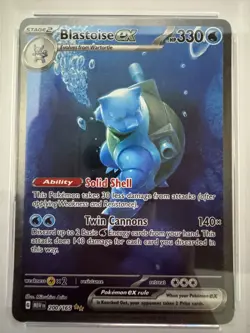 Pokemon TCG Blastoise ex 200/165 PSA 9 Mint – Scarlet & Violet 151 Special Illus - Image 2