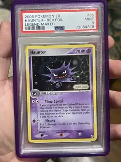 Pokemon Haunter EX Legend Maker Reverse Holo #35 psa - Image 1