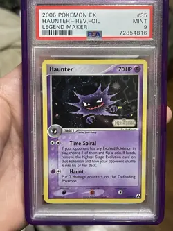 Pokemon Haunter EX Legend Maker Reverse Holo #35 psa - Image 2