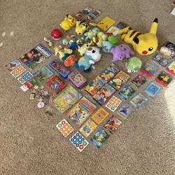 Pokemon Collection Vintage Mixed Cards Plushy VHS Pins Books Nintendo 90's Holo￼ - Image 3