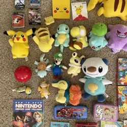 Pokemon Collection Vintage Mixed Cards Plushy VHS Pins Books Nintendo 90's Holo￼ - Image 4