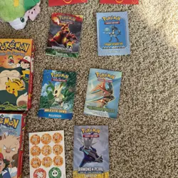 Pokemon Collection Vintage Mixed Cards Plushy VHS Pins Books Nintendo 90's Holo￼ - Image 5