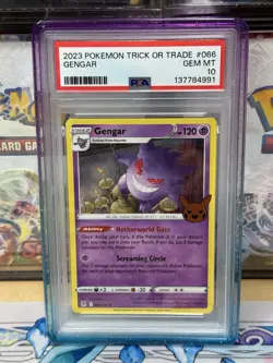 2023 POKEMON TRICK OR TRADE #066 GENGAR PSA 10 - Image 1