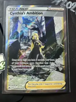 Cynthia's Ambition GG60/GG70, Crown Zenith: Galarian Gallery, Pokemon Card, NM - Image 1
