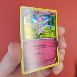 5-12-23 . UNPLAYED pokemon . promo #xy04 .2013 sylveon holo * flaw on back* (93) - Image 2
