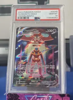 PSA GEM MT 10 - Fa/Deoxys Vmax Crown Zenith Pokemon Sword And Shield Crown Zenit - Image 1