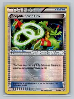 Pokemon XY - Ancient Origins #80/98 Sceptile Spirit Link Reverse Holo Uncommon - Image 1