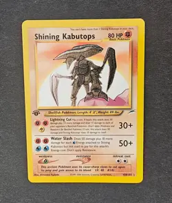 2002 Pokemon Neo Destiny 1st Edition Shining Kabutops Secret Rare 108/105 LP+NM- - Image 5