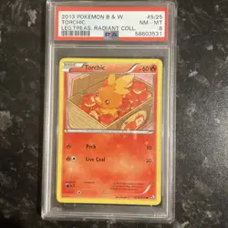 2013 POKEMON B&W LEGENDARY TREASURES #RC5 TORCHIC TAG 9 - Image 1