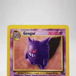 Pokemon Gengar 20/62 Fossil Unlimited Edition Regular Rare Non-Holo LP-MP - Image 3