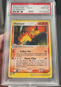 2003 Pokemon Ex Dragon Holo Charizard #100 PSA 10 Gem Mint - Image 1