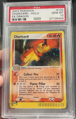 2003 Pokemon Ex Dragon Holo Charizard #100 PSA 10 Gem Mint - Image 2