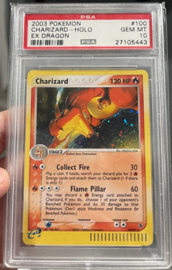 2003 Pokemon Ex Dragon Holo Charizard #100 PSA 10 Gem Mint - Image 3
