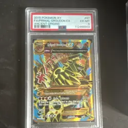 Pokemon Primal Groudon EX FA XY Ancient Origins 97/98 PSA 6 - Image 1