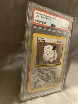 Pokemon TCG Clefairy Base Set 5/102 Holo Rare 40HP 1999 PSA 9 English - Image 2