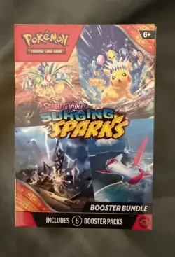 Pokemon TCG Surging Sparks Booster Bundle 6 Packs Factory Sealed - Image 1