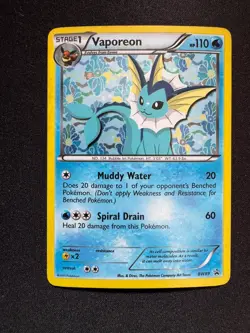Pokemon Vaporeon BW89 Promo Holo Black Star Black & White Stage 1 110HP - Image 1