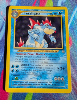 Feraligatr Neo Genesis HOLO 4/111 2000 Vintage Rare Pokemon TCG - English - Image 1