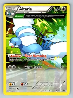 ALTARIA 74/108 RARE ROARING SKIES POKEMON TCG MP - Image 1