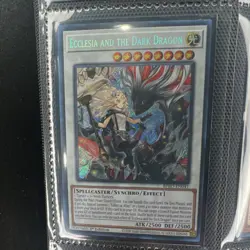 Ecclesia & Dark Dragon Yu-Gi-Oh! TCG 1st Ed secret rare - Image 1