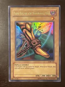 MINT/NM Left Leg of the Forbidden One LOB-121 Blue Eyes ULTRA RARE Unlimited - Image 1