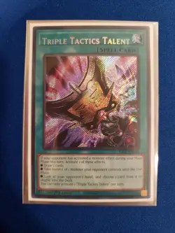 Yugioh Triple Tactics Talent RA01-EN063 Secret Rare Foil Card Misprint NM - Image 1