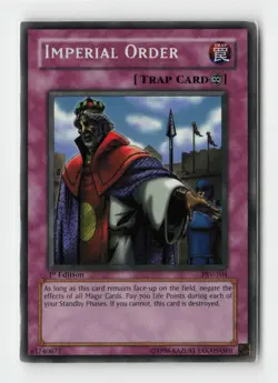 Imperial Order PSV-EN104 Secret Rare 1st Edition Yugioh Card - Image 1
