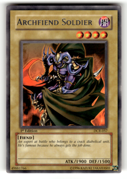 Archfiend Soldier DCR-057 1st Edition Rare Dark Crisis LP - Image 1